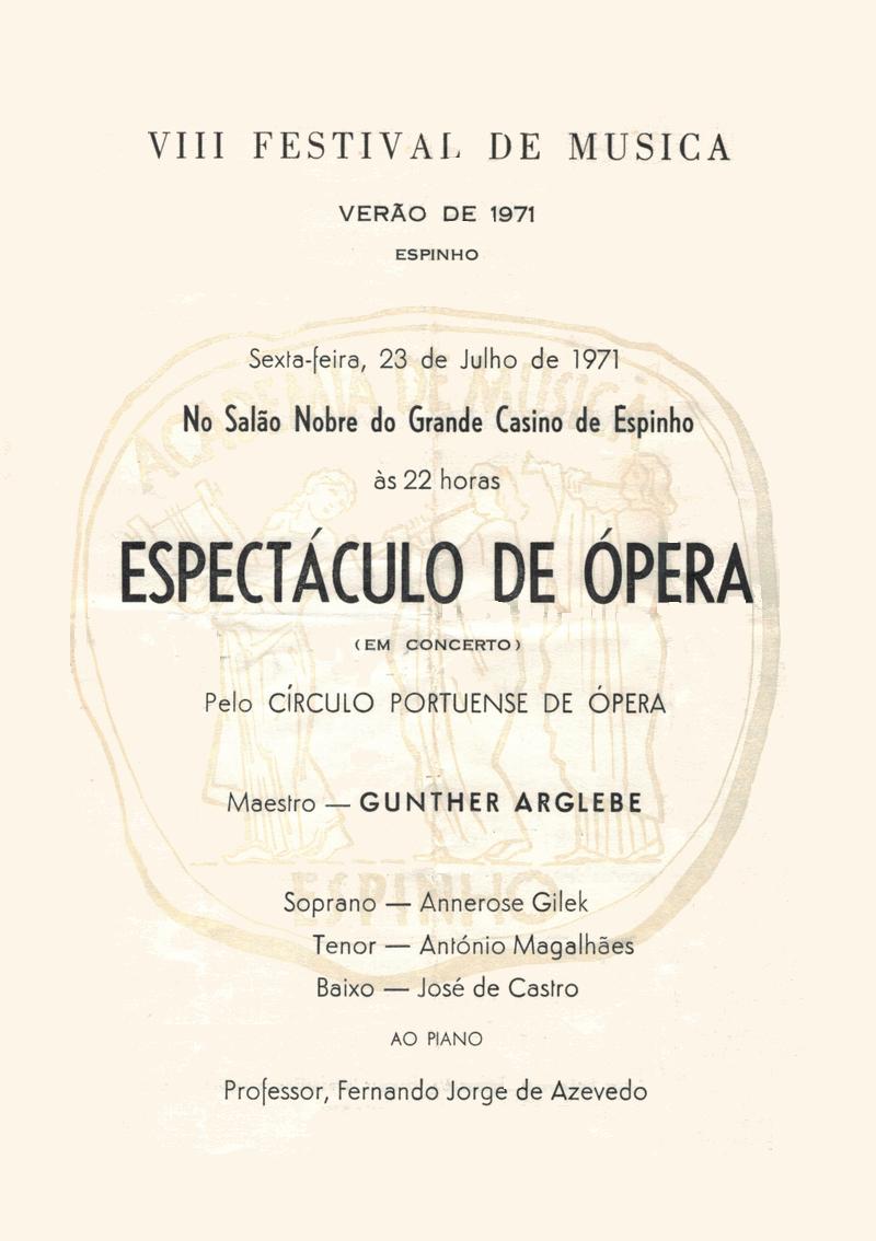 Espetáculo de Ópera (em concerto) Espetáculo de Ópera (em concerto)